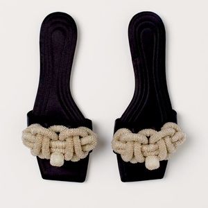 H&M Beaded Slides (Conscious collection)